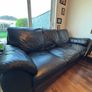 Extremely Comfortable Black Leather 3-Seater Couch Image 3