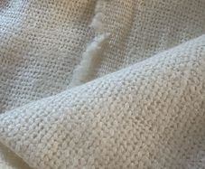 3.75 metres of 52% linen and 48% viscose woven fabric in pale cream