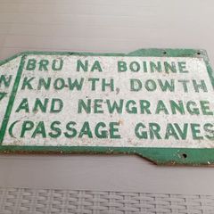 vintage road sign