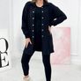 3-piece set sweatshirt, top and leggings black Image 3