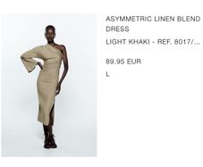 Beautiful Zara one shoulder dress (sold out)