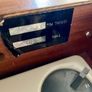 Vintage Mid Century Rare PYE Playboy Portable Vinyl Record Player in Teak Case Faulty Image 7