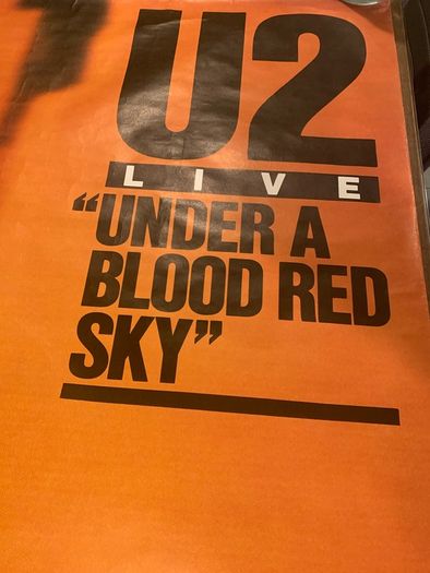 U2 - Very Rare- Under A Blood Red Sky 1983 US promotional subway fly poster