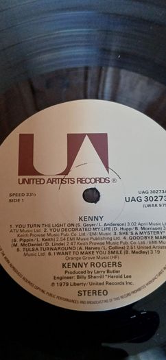 Kenny Rogers - Kenny - LP - United Artists Records - 1979