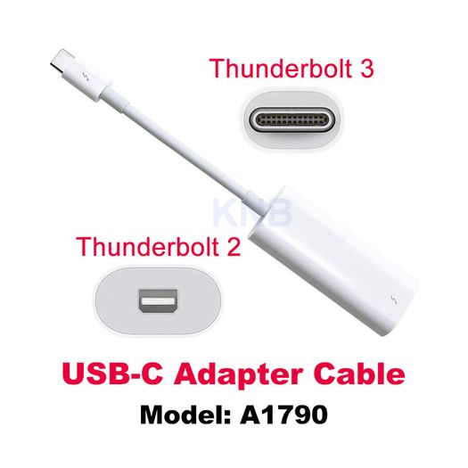 Original Apple USB-C Thunderbolt 3 to Thunderbolt 2 Adapter Converter Cable A1790 New