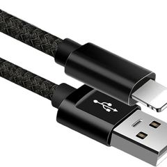 iPhone Charger Cable, iPhone Charging Cable, USB Cable Nylon Braided Long iPhone Lead Fast Charging Compatible iPhone 11 12 13 14 Pro Max Mini XS XR X 10 8 7 Plus 6s 6 SE, (2 Meter)