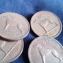 Irish Sixpence coins. Image 3