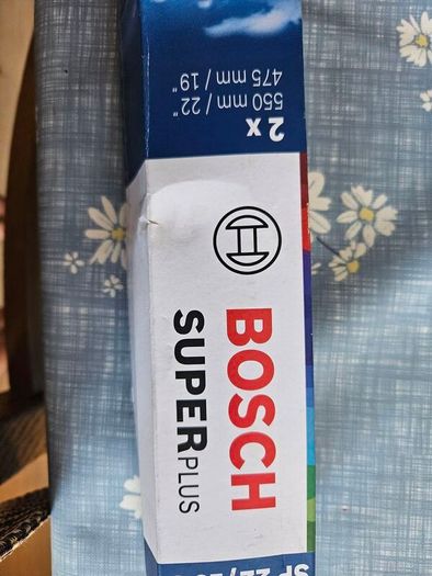 Wiper Blades - Bosch Super Plus 500mm / 22" and 475mm / 19". Brand New.