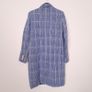 Mango Blue White Checked Plaid Double Breasted Blazer Coat Overcoat Size S Image 8