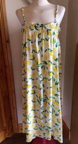 summer beach dress lemon print size 20 includes post