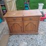 Solid Oak Extending side table Image 8
