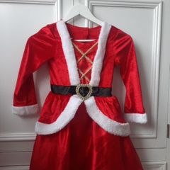 Mrs Santa Claus costume Christmas dress girls size 7-8 years