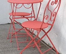 Pink Bistro Set