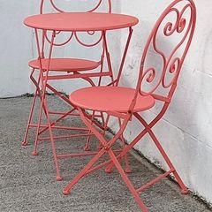 Pink Bistro Set