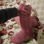 pink knit ugg boots Image 3