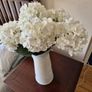 Laura Ashley vase with silk hydrangea's Image 2