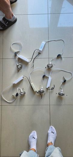 Transformer with downlight and LED x9