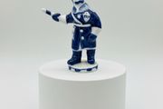 Gzhel Porcelain Russian Militiaman Figurine