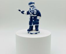 Gzhel Porcelain Russian Militiaman Figurine