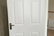 Timber white door