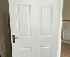 Timber white door