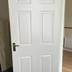 Timber white door
