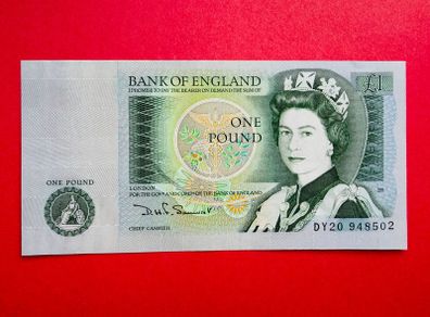 England. ONE  POUND. 1982  Pick  377b ( Uncirculated )