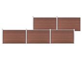 Garden Fence WPC 872x106 cm Brown