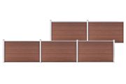 Garden Fence WPC 872x106 cm Brown