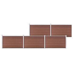 Garden Fence WPC 872x106 cm Brown