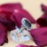 Art Deco Sapphire & Diamond Ring - Platinum Image 9