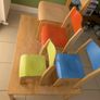 Kids Table + 4 Chairs (Different Heights) - Ideal for Siblings / Playroom Image 2