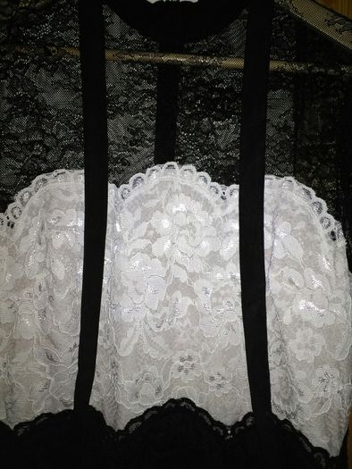 Beautiful black and white lace dress