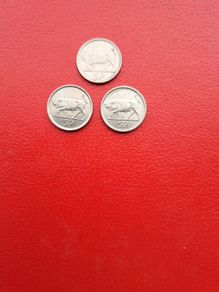 3 Irish 5p in Sequence 1992/93/94.