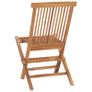 5 Piece Folding Outdoor Dining Set Solid Teak Wood Image 9