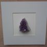 Amethyst in frame, Frame, Box frame, Crystals, Home decor, Gift, Feb birthstone, Amethyst  cluster Image 9