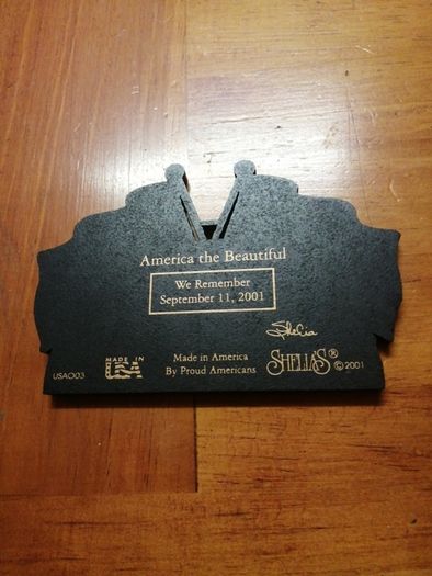Sept 911. American hanging plaque /ornament Sept 9/11