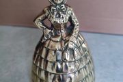 Vintage Large Brass Crinoline Lady Bell