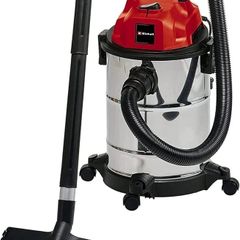 Wet and Dry Vacuum Cleaner 1250W, 20L Stainless Steel Tank, Blow Connection, 4 Castors, 36mm Suction Hose + Extension, Floor Nozzle, Filters TC-VC 1820 S