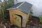 Dog kennel and plastic bed