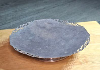 Antique Silver scrollwork footed dish. Hallmarked Birmingham