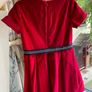 Jacadi Red Velvet Dress Size 4 Years Christmas Image 4