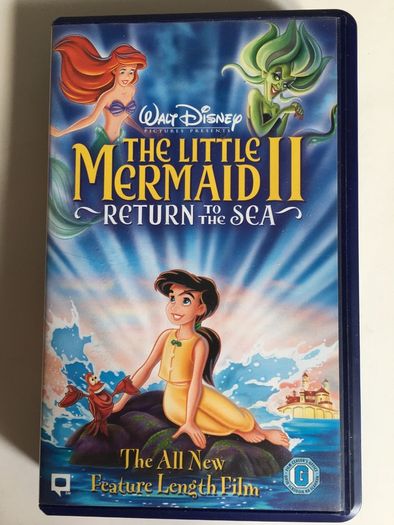 The Little Mermaid II: Return To The Sea (Walt Disney) [2000] Disney Box Irish Label Edition (PAL VHS Cassette Animated Movie)