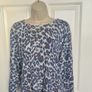 Blue Animal Print Cotton Mix Light Jumper from Gerard Durel size 16-18 Image 5