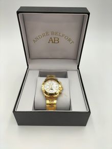Andre Belfort Le Captaine Gold and White Watch
