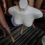 White Female Half Bust Mannequin Image 2