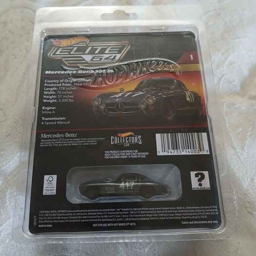 Hot Wheels Elite 64 Mercedes Benz 300 SL