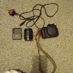 Canon Camera, Lens, Strap, Charger # Battery Pack