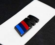 BMW Boot M sport badge Gloss black 7.2cm x 2.7cm