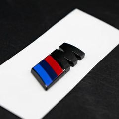 BMW Boot M sport badge Gloss black 7.2cm x 2.7cm